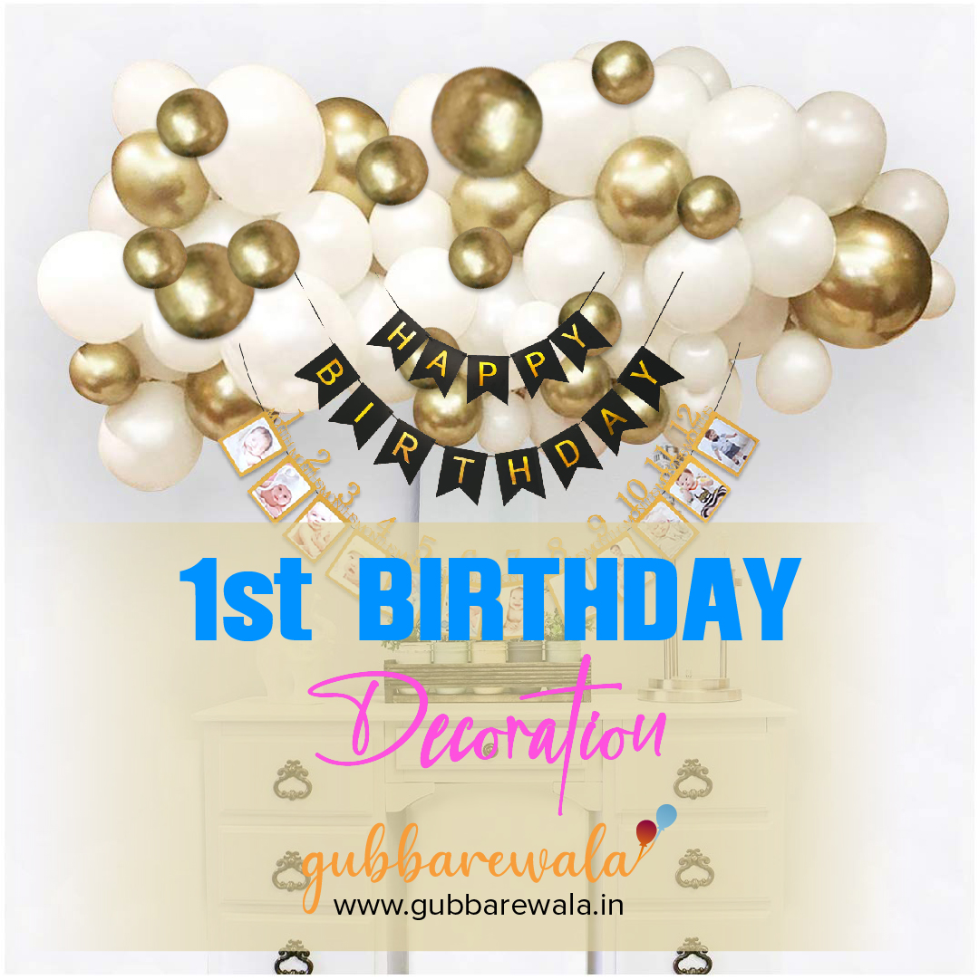1st Birthday Decorations Box Kit 3pcs White Transparent - Etsy