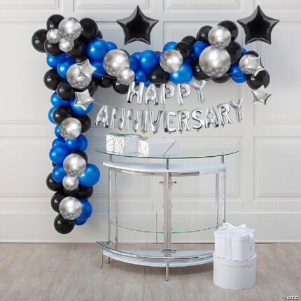 Blue and Silver themed Anniversary Décor- A
