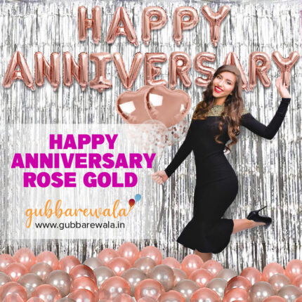 Happy Anniversary Rose Gold