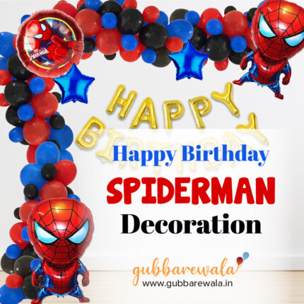 Happy birthday Spiderman decoration
